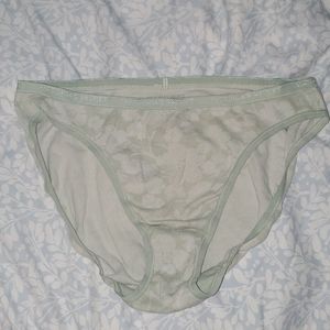 Victoria's Secret Mint Floral Pattern Panties